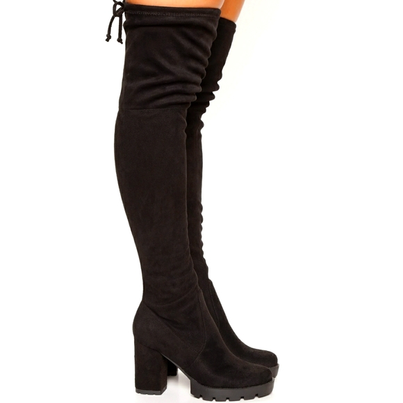Just In NY Platform Thigh High Boot  Over knee - Picture 2 of 8